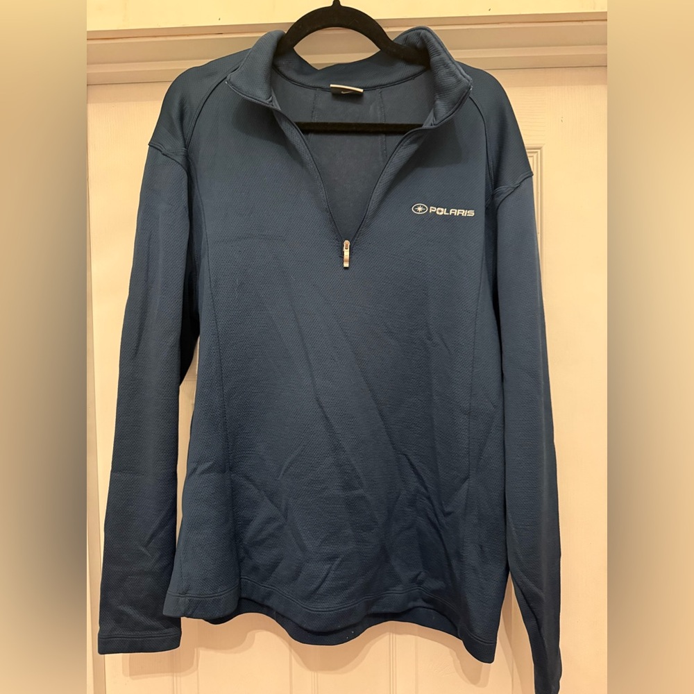 Nike Blue Half-Zip Pullover Sweatshirt